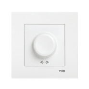 Світлорегулятор поворотний VIKO KARRE, 1000 Вт, 90960069, білий