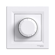 Світлорегулятор поворотний Schneider Electric ASFORA, білий, ЕРН6400121