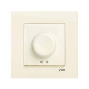 Світлорегулятор поворотний VIKO KARRE, 1000 Вт, 90960169, крем