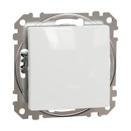 Выключатель одноклавишный Schneider Electric Sedna Design, белый, SDD111101