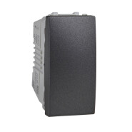 Вимикач одноклавішний 1 модуль, графіт, Schneider Electric Uniсa, MGU3.101.12