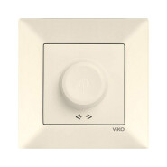 Світлорегулятор поворотний 600 Вт, VIKO Meridian, 90970220-WH, крем