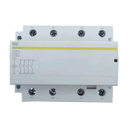 Контактор модульный TechnoSystems КМ-6-100-40 100А 230AC 4NO 4р 6мод., TNSy5503911