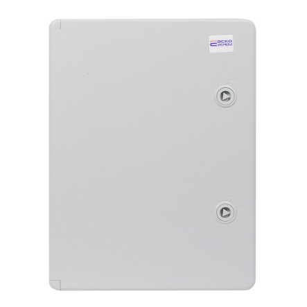 Корпус АБС-пластик АСКО-Укрем, ударостойкий, с монтажной панелью, непрозрачные дверки, 30*40*17, ІР65, A0270010018