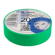 Изолента TAKEL 0,13мм х 19мм 20м зеленая, 502652з