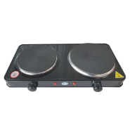 Электроплитка МРИЯ 5816, 2х конфорочная, блин 2,5 кВт, черная