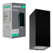 Светильник настенный ARDERO DH0147ARD, 2хGU10, без лампы, 75x66x153мм, черный