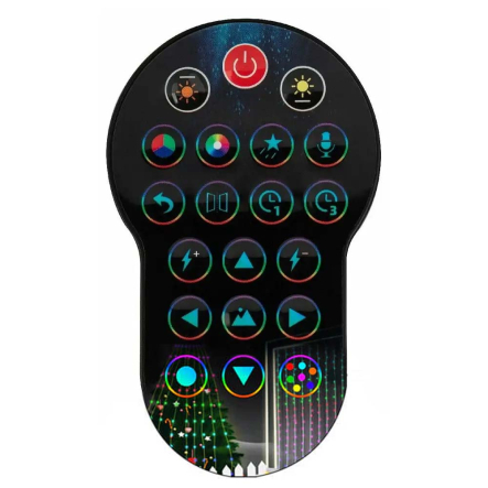 Гирлянда LED Штора от USB (2x2м) 400LED + пульт, RGB (СМАРТ ГИРЛЯНДА)