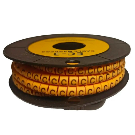 Маркировка кабельная Techno Systems МК0 0,75-1,5мм2 символ "C" 1000шт/ролл, TNSy5502412 - 1