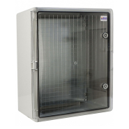 Корпус АБС-пластик АСКО-Укрем, ударостойкий, с монтажной панелью, прозрачные дверки, 40*50*18, ІР65, A0270010029