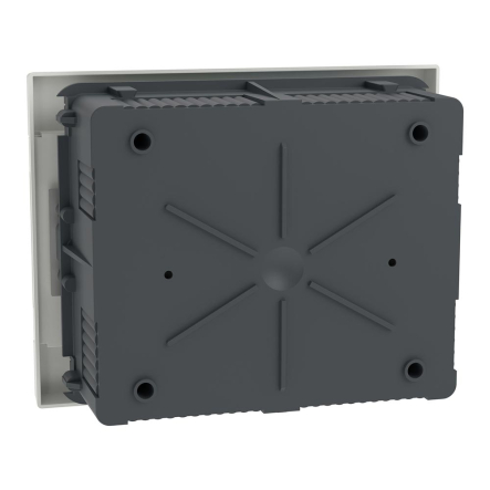 Щит пластиковый Schneider Electric Easy9 EU, врезной, 1 ряд 8 модулей, дымчатые двери, EZ9EUB108