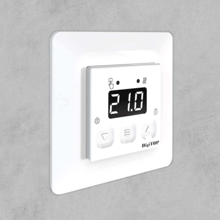 Терморегулятор DigiTOP TS-1F, АС 230 В, 16 А, 5...40°C, для теплого пола