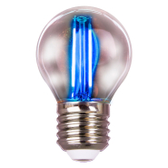 Лампа LED Filament VELMAX, 2 Вт, E27, 220 В, G45 синя