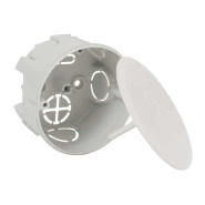 Коробка монтажна КОПОС KU 68-1902_KA з кришкою, універсальна, ⌀ 73.5 мм, H - 43.5 мм.