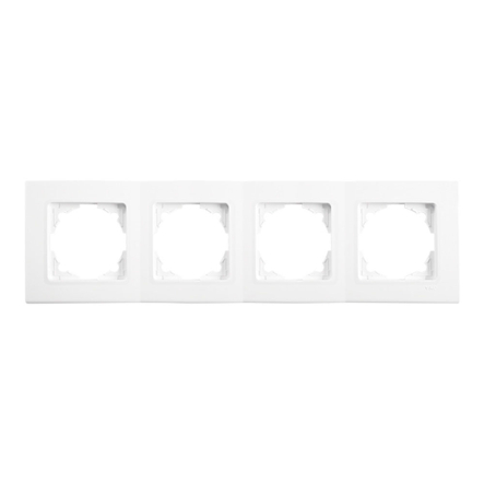 Рамка четверная горизонтальная VIKO LINNERA, 91480004, белая - 1