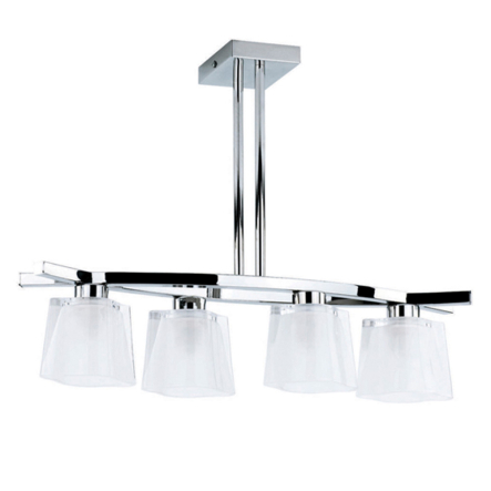 Люстра ALFA 13304 CHROME 4хE14х40W, D 55 см, H 27 см - 1