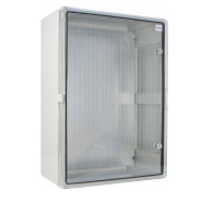 Корпус АБС-пластик АСКО-Укрем, ударостійкий, з монтажною панеллю, прозорі двері, 50*70*25, ІР65, A0270010032