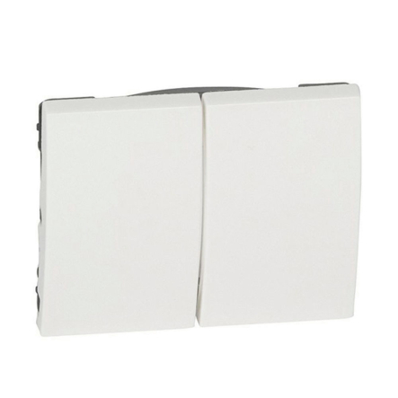 Накладка на 2-кл выключателя Legrand Galea Life, 777012, белая - 1