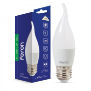 Лампа світлодіодна Feron LB-737, 6 Вт, 2700K, E27, 220 В, CF37, 5107