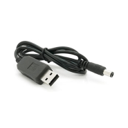 Кабель для роутера NN 5.5/2.5(5.5/2.1)mm(M)=> USB2.0 (Out:12V), 1м, Black, OEM