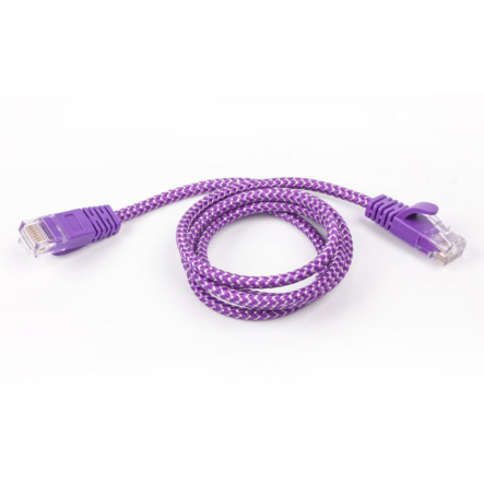 Патч-корд Viewcon NL010 UTP cat.6 2M, литой, медь, фиолетовый - 1