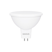 Лампа LED MAXUS, 7 Вт, 4100K, GU5.3, 220 В, MR16