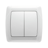 Выключатель 2 кл. VIKO CARMEN, 90561002, белый