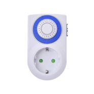 Розетка з таймером Feron ТМ50, 230В, 16А, 3500Вт, білий, добовий, 23238, 3139
