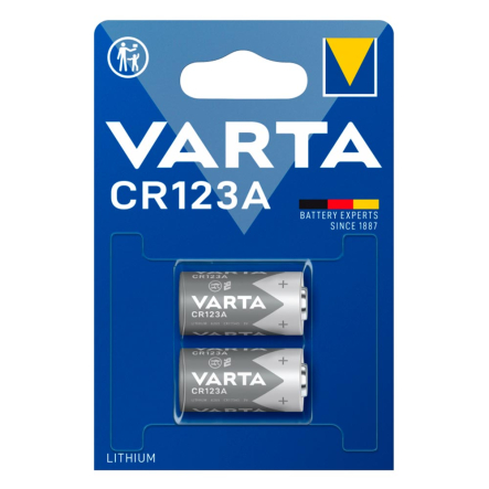 Батарейка VARTA CR 123А 3V BLI 2 LITHIUM (Цена за 1шт !!) - 1