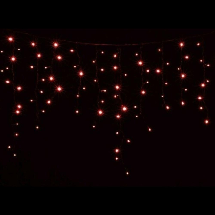 Гирлянда внешняя DELUX, ICICLE, 120LED, 2х0,9м, красная/черная, IP44 - 1