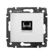 Розетка телефонная 1xRJ11-4 контакта LEGRAND Valena, 774438, белый