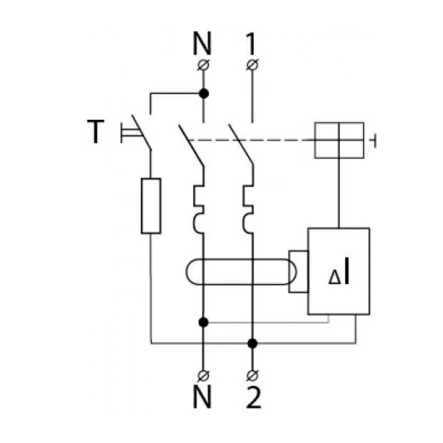 Автоматический выключатель дифференциального тока АСКО-УКРЕМ ДВ-2006, 2р, C 32А/30 мА, A0030030003