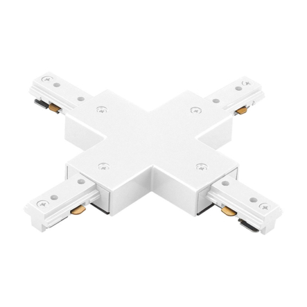 Перехідник для рейлів LEDMAX, "T"-1-PHS ADAPTER, білий - 1