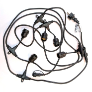 Светильник гирлянда из кабеля и цоколей VELMAX 5м, 10шт, Е27, IP65, 21-55-17