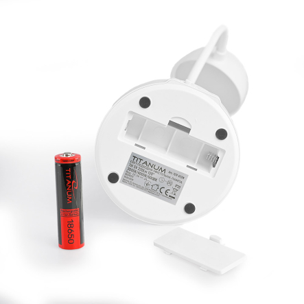 Настольная лампа аккумуляторная TITANUM TLTF-012W, 7W, 3000-6000K, белая, 28343