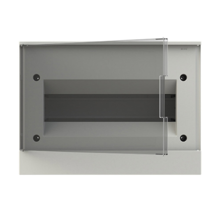 Щит розподільчий ABB BASIC E, 1SZR004002A1204, 12 модулів вбудований, IP41 (прозорі дверцята) - 1