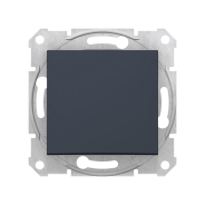 Переключатель одноклавишный, перекрестный, Schneider Electric Sedna, графит, SDN0500170
