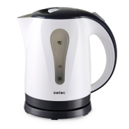 Чайник электрический METEC EK-02PWB 1.8л, 1850-2200Вт, корпус пластик,бело-чёрный