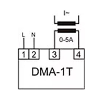 Однофазный индикатор тока в щит F&F DMA-1T