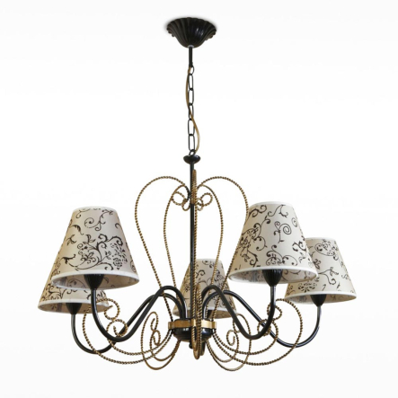 Люстра N&B Light "Греция" 10355, 5хЕ14, D 760 мм, H 800/470 мм - 1