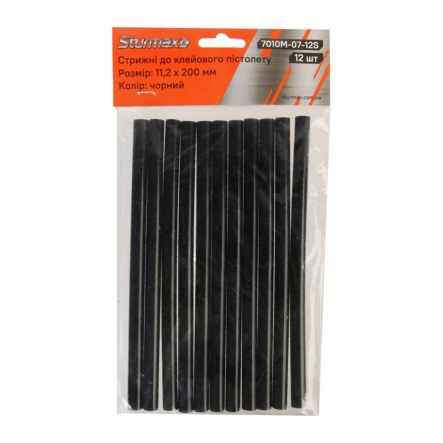 Стрижні клейові Sturmax 7010M-07-12S, 200x11, 2мм, 12 шт. - 1