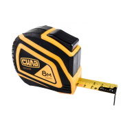 Рулетка прорезиненная с автостопом 8м, СИЛА 500208