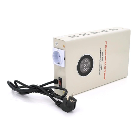 Стабилизатор напряжения релейный POWERMASTER SW-1000, 1000W, LED, 6 ступеней, 120-275 - 1