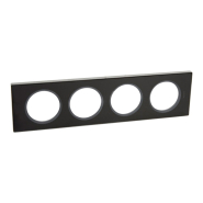 Рамка 4 поста LEGRAND Celiane, 69304, смальта графіт