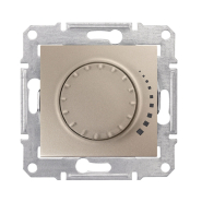 Светорегулятор индуктивный, поворотно-нажимной Schneider Electric Sedna, титан, SDN2200568