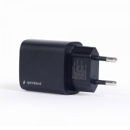 Зарядний пристрій Gembird TA-UQC3-03, USB-A + 1 Type-C (PD 18 Вт + QC3.0 18 Вт)