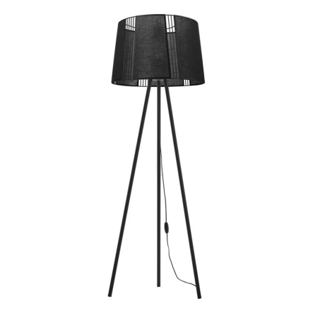 Торшер TK-lighting CARMEN 5162, 1xE27х60 Вт, D 45 см, H 145 см, чорний - 1
