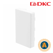 LAN Заглушка, ДКС, 00873, 100х40, белая, RAL9001