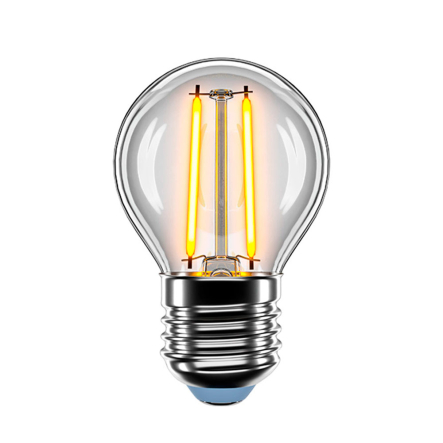 Лампа LED Filament VELMAX, 2 Вт, 4100K, E27, 220 В, G45 - 1