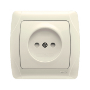 Розетка зі шторками VIKO CARMEN, 90562043, крем